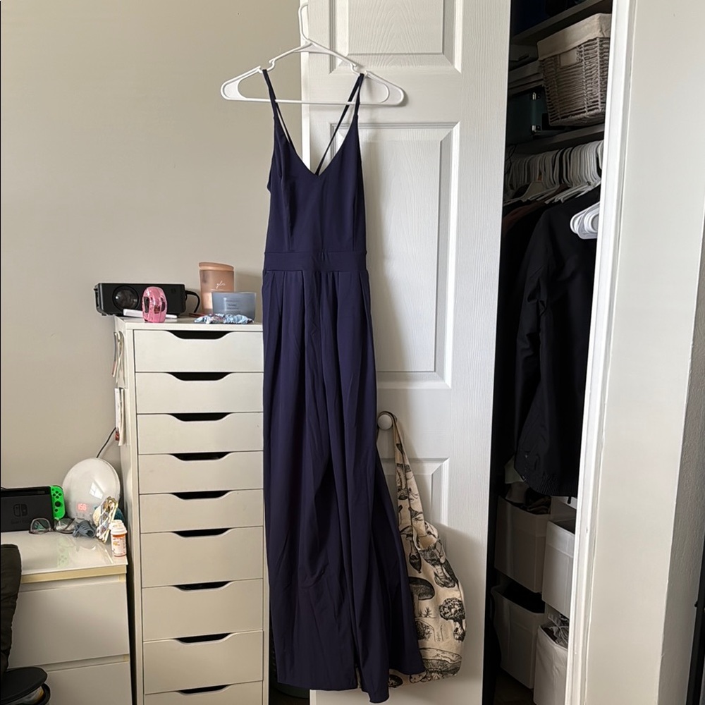 Elegant Navy Blue Maxi Dress